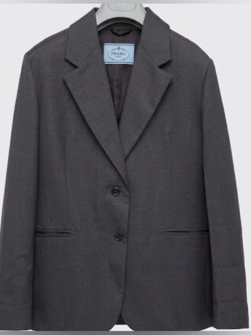 Prada Women's Blazer in Charcoal Grey